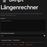 Skript-langenrechner laenge des skripts berechnen thatworksmedia